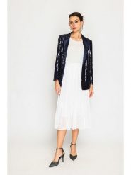 ASSUILI Spódnica w kolorze białym rozmiar: 42. Białe spódnice damskie Assuili, bez wzorów, klasyczne, midi. Za 126.99 zł.