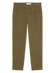 Marc O´Polo Spodnie - Boyfriend fit - w kolorze khaki rozmiar: W26/L32. Brązowe spodnie materiałowe damskie bez wzorów. Za 109.78 zł.
