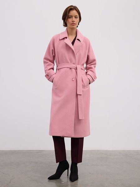 BGN Płaszcz przejściowy w kolorze różowym rozmiar: 40. Różowe płaszcze damskie BGN, bez wzorów, z tkaniny, bez kaptura. Za 400.65 zł.