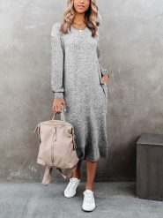 LA Angels Sukienka w kolorze szarym rozmiar: M. Szare sukienki damskie LA Angels, bez wzorów, bez ramiączek. Za 199.49 zł.