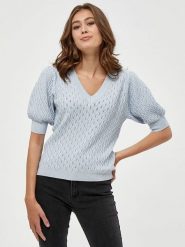 Peppercorn Sweter w kolorze błękitnym rozmiar: XL. Niebieskie swetry klasyczne damskie Peppercorn, xl, ze splotem, bez kołnierzyka. Za 166.45 zł.