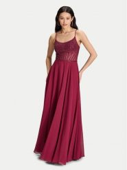 Hey Kyla Sukienka wieczorowa 5AK023HK Bordowy Regular Fit. Czerwone sukienki damskie Hey Kyla, bez wzorów, z syntetyku, wizytowe, bez ramiączek. Za 1,019.00 zł.