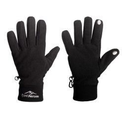 Rękawice turystyczne unisex Fjord Nansen WIND SMART wiatroszczelne. Czarne rękawiczki damskie Fjord Nansen, bez wzorów, z poliesteru. Za 129.99 zł.
