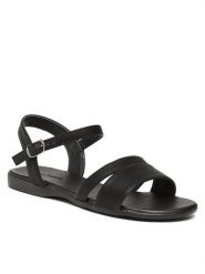 Clara Barson Sandały WS2515-01 Czarny. Czarne sandały damskie Clara Barson, bez wzorów, ze skóry, bez obcasa, na płaskiej podeszwie, bez zapięcia. Za 79.99 zł.