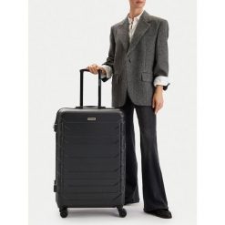 Walizka duża GINO ROSSI. Czarne walizki Gino Rossi, bez wzorów, duże. Za 299.99 zł.