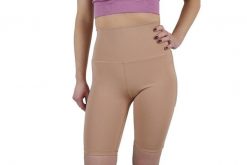 Spodenki sportowe damskie Shorts. Brązowe spodenki sportowe damskie Gym Hero, s, bez wzorów, z elastanu, na fitness i siłownię. Za 59.99 zł.