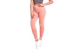 Leginsy fitness damskie Leggins Coral. Brązowe legginsy sportowe damskie Gym Hero, m, bez wzorów, z elastanu, na fitness i siłownię. Za 79.99 zł.