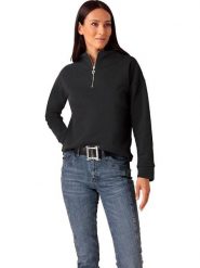 Heine Bluza w kolorze czarnym rozmiar: 38. Czarne bluzy damskie Heine, bez wzorów, bez kaptura. Za 69.58 zł.