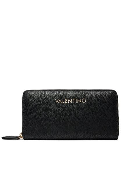 Valentino Portfel Brixton VPS7LX155 Czarny. Czarne portfele damskie Valentino, bez wzorów, ze skóry. Za 178.99 zł.