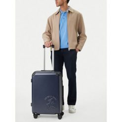 Walizka średnia Beverly Hills Polo Club. Niebieskie walizki Beverly Hills Polo Club, bez wzorów, średnie. Za 359.99 zł.