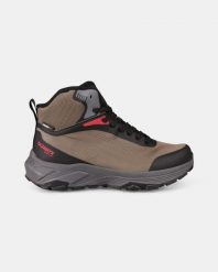 Uniseksowe wysokie buty trekkingowe Kilpi PINUT HIGH WP-U. Brązowe obuwie trekkingowe damskie Kilpi, z materiału, bez zapięcia. Za 370.41 zł.