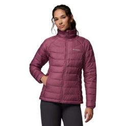 Kurtka sportowa damska Powder Lite II Full Zip Jacket. Czerwone kurtki sportowe damskie Columbia, xl, bez wzorów, z materiału, bez kaptura. Za 469.99 zł.