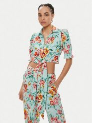 Guess Koszula W4GH42 WG4G0 Kolorowy Regular Fit. Koszule damskie Guess, m, z aplikacjami, z wiskozy, bez kołnierzyka, bez ramiączek. Za 209.99 zł.