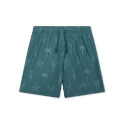 Bokserki kąpielowe Swim Essentials — zielone — plażowe uczucie. Zielone bokserki damskie SWIM ESSENTIALS, bez wzorów, z materiału. Za 246.99 zł.