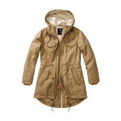 Parka dla kobiet Brandit Marsh Lake. Brązowe parki damskie Brandit, xs, z futra, bez kaptura. Za 438.50 zł.