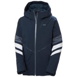Damska kurtka narciarska Helly Hansen Panorama. Niebieskie kurtki sportowe damskie Helly Hansen, na zimę, bez wzorów, bez kaptura. Za 1,192.90 zł.