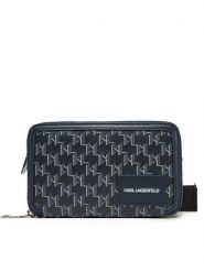 KARL LAGERFELD Torebka A1W30185 Granatowy. Niebieskie listonoszki damskie KARL LAGERFELD, bez wzorów, ze skóry, bez dodatków. Za 519.99 zł.