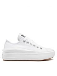 Converse Trampki Ctas Move Ox 570257C Biały. Białe trampki damskie Converse, bez wzorów, z materiału, bez zapięcia. Za 309.99 zł.