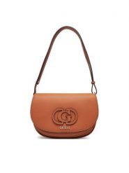 Guess Torebka Calebra HWBG95 36210 Brązowy. Brązowe listonoszki damskie Guess, z aplikacjami, ze skóry, bez dodatków. Za 449.99 zł.