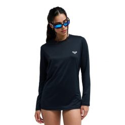Koszulka z długim rękawem Rash Vest damska HAPPY WAVES. Szare bikini Roxy, bez wzorów, z elastanu. Za 169.99 zł.