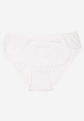 Białe Bawełniane Majtki w Stylu Fig Talivira. Białe komplety bielizny Born2be, bez wzorów, z bawełny. Za 4.99 zł.