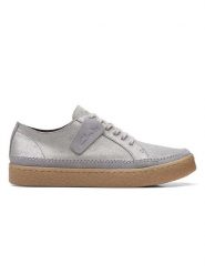 Clarks Skórzane sneakersy "Barleigh Lace" w kolorze szarym rozmiar: 37. Szare obuwie sportowe damskie Clarks, bez zapięcia. Za 171.28 zł.
