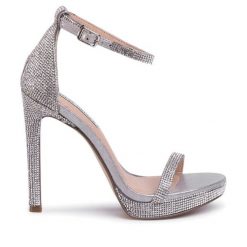 Sandały Steve Madden. Szare sandały damskie Steve Madden, bez wzorów, bez obcasa, na szpilce, bez zapięcia. Za 319.99 zł.
