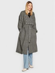 TWINSET Płaszcz przejściowy 222AP237A Szary Regular Fit. Szare płaszcze damskie Twinset, s, bez wzorów, z syntetyku, bez kaptura. Za 1,449.00 zł.