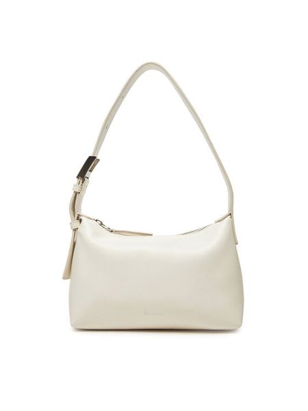 Calvin Klein Torebka Hardware Handle Mini Bag K60K613027 Écru. Torebki klasyczne damskie Calvin Klein, ze skóry, bez dodatków. Za 219.99 zł.