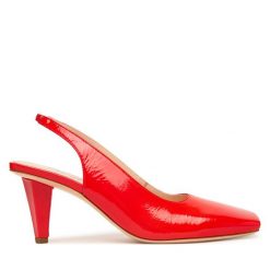 Czółenka AGL. Brązowe czółenka damskie AGL, bez wzorów, bez obcasa. Za 1,739.00 zł.