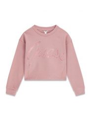 Guess Bluza J6YQ02 K4420 Różowy jasny Relaxed Fit. Czerwone bluzy dziewczęce Guess, z aplikacjami, z bawełny, bez ramiączek, bez kaptura. Za 194.99 zł.