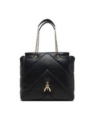 Patrizia Pepe Torebka 8B0196/L113 Czarny. Czarne torebki wieczorowe damskie Patrizia Pepe, bez wzorów, ze skóry, bez dodatków. Za 1,999.00 zł.