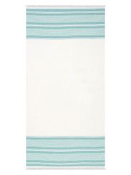 Egeria Chusta hammam "Pestemal" w kolorze kremowo-turkusowym rozmiar: 80x180 cm. Brązowe chusty damskie Egeria, bez wzorów, z bawełny. Za 26.99 zł.