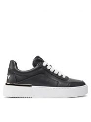 DKNY Sneakersy K3491306 Czarny. Czarne obuwie sportowe damskie DKNY, ze skóry, bez zapięcia. Za 359.99 zł.