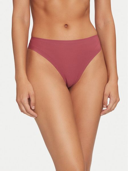 Chantelle Stringi Soft Stretch C26490 Różowy. Czerwone stringi Chantelle, bez wzorów, z syntetyku. Za 59.99 zł.