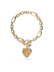 Guess Bransoletka JUBB0459 9JW Złoty. Żółte bransoletki damskie Guess, metalowe. Za 249.00 zł.