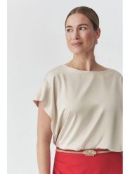 TATUUM Pasek "Interi" w kolorze beżowym rozmiar: onesize. Brązowe paski damskie TATUUM, bez wzorów, z materiału. Za 87.19 zł.