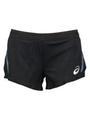 Asics Szorty sportowe w kolorze czarnym rozmiar: M. Czarne spodenki sportowe damskie Asics, m, bez wzorów, outdoorowe. Za 91.56 zł.