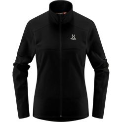 Bluza polarowa damska Buteo Mid. Czarne bluzy damskie Haglöfs, bez wzorów, z polaru, bez kaptura. Za 300.00 zł.