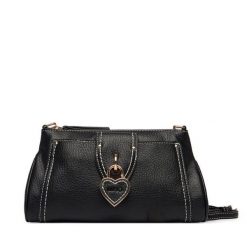Torebka Liu Jo. Czarne listonoszki damskie Liu Jo, bez wzorów, bez dodatków. Za 469.99 zł.