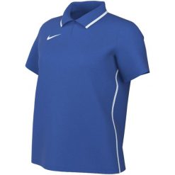 Koszulka damska Nike Dri-Fit Park 26 Polo. Niebieskie koszulki sportowe damskie Nike, bez wzorów, z poliesteru, bez ramiączek, do piłki nożnej, dri-fit (nike). Za 89.99 zł.
