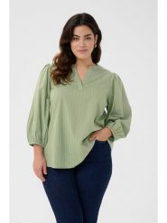 Kaffe Bluzka w kolorze zielonym rozmiar: 44. Zielone bluzki damskie Kaffe, bez wzorów, z bawełny, bez kołnierzyka, bez ramiączek. Za 100.52 zł.