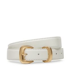 Pasek Damski Calvin Klein. Białe paski damskie Calvin Klein, bez wzorów. Za 189.99 zł.