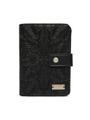 Roxy Portfel Polita ERJAA04425 Czarny. Czarne portfele damskie Roxy, bez wzorów, ze skóry. Za 109.99 zł.