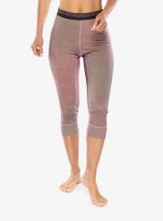 Legginsy termoaktywne damskie Ortovox 185 Rock'N'Wool Print SP. Czerwone legginsy damskie ORTOVOX, l, bez wzorów, z materiału. Za 416.89 zł.