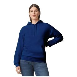 Bluza Z Kapturem Dla Dorosłych Unisex Softstyle Fleece Midweight. Fioletowe bluzy damskie GILDAN, xl, bez wzorów, z bawełny, z kapturem. Za 157.99 zł.