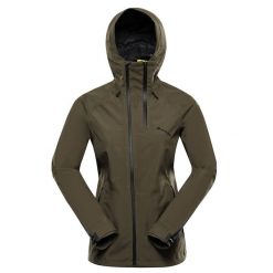 Kurtka damska trekkingowa Alpine Pro Jerda wodoodporna. Zielone kurtki damskie Alpine Pro, xl, bez wzorów, bez kaptura. W wyprzedaży za 589.00 zł.