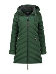 Canadian Peak Płaszcz zimowy "Clarisseak" w kolorze zielonym rozmiar: S. Zielone płaszcze damskie Canadian Peak, na zimę, s, bez wzorów, z puchu, bez kaptura. Za 324.26 zł.