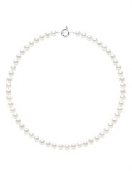 Mitzuko Naszyjnik perłowy w kolorze białym - dł. 42 cm rozmiar: onesize. Białe naszyjniki damskie Mitzuko, z perłą, srebrne. Za 652.99 zł.