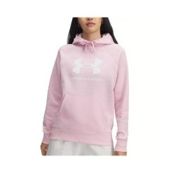 Bluza Under Armour RIVAL FLEECE BIG LOGO HD. Białe bluzy damskie Under Armour, m, bez wzorów, z bawełny, bez kaptura. Za 280.15 zł.